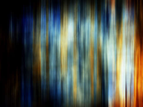 City at night in motion