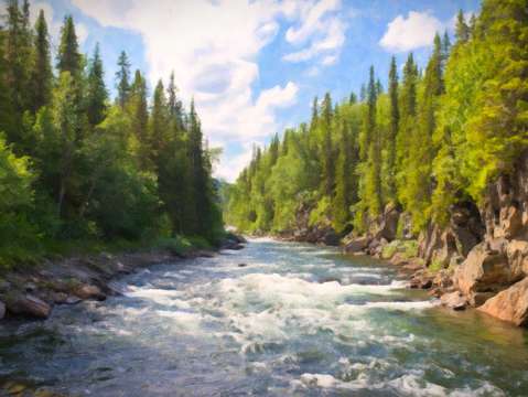 Bend in the river