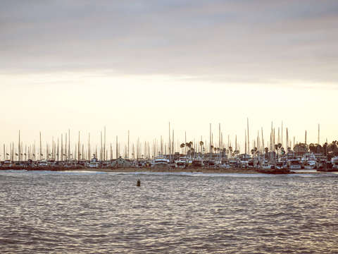 A santa barbara harbor sunset 2