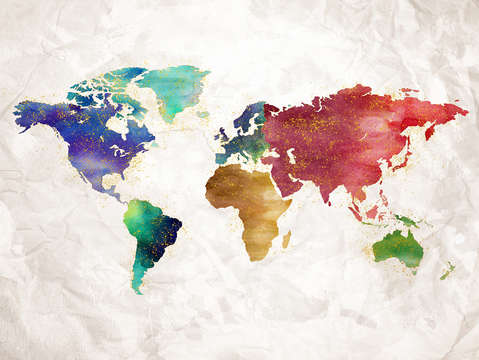 Artistic world map ii