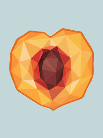 Peach crystal
