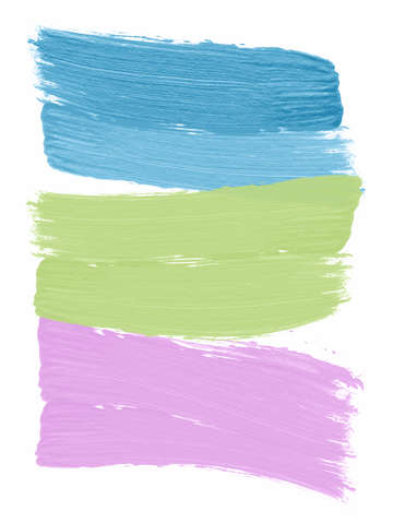 Blue green pink shape