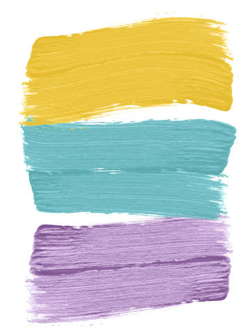 Yellow green purple strokes