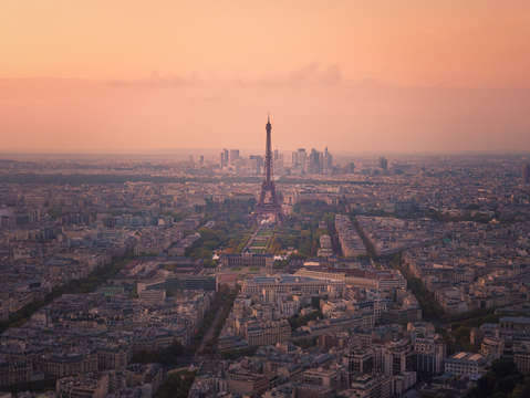 Sunset from paris