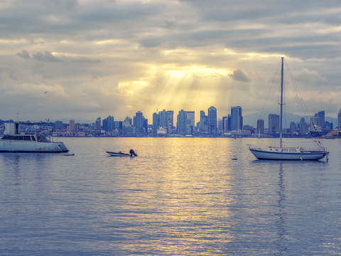 A divine light upon san diego