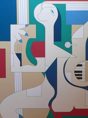 Le saxo joue le contra piano