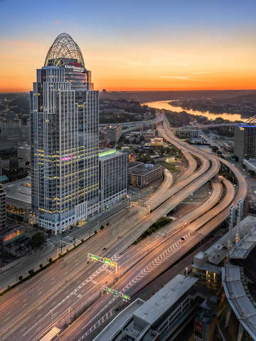 Great american view of cincinnati