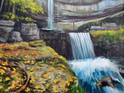 Waterfall in october