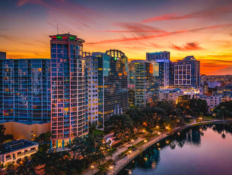 Sunset in orlando