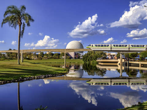 Monorail at epcot