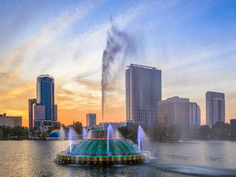 Lake eola fountain 2