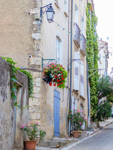 Blue door in provence