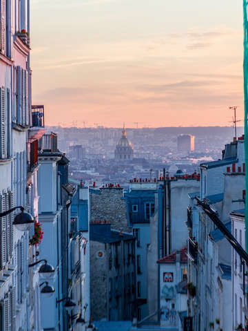 Blue hour in paris