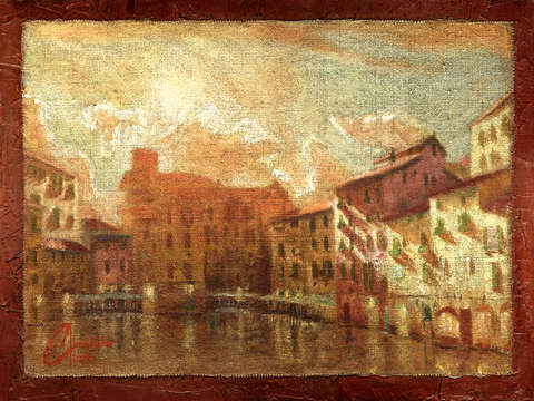 Lucca at sunset i