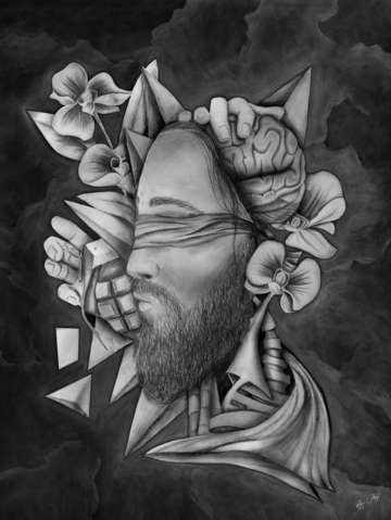 Chaotic disorders one black white