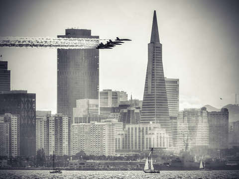 Blue angels sf skyline
