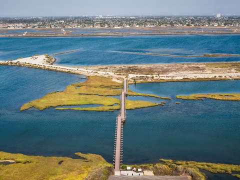 Bolsa chica conservancy aerial