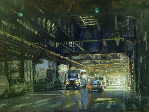 Nyc under the williamsburg bridge