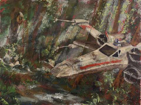 X wing in flight