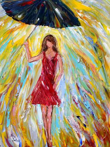 Rain dance in red