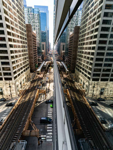 Chicago train system
