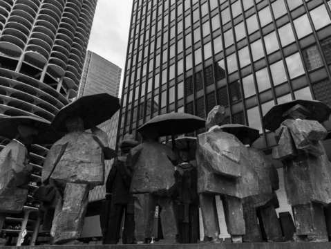 The gentlemen statues