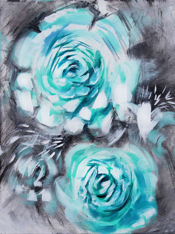 Iced peony