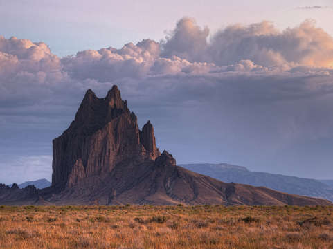 Ship rock in the clouds