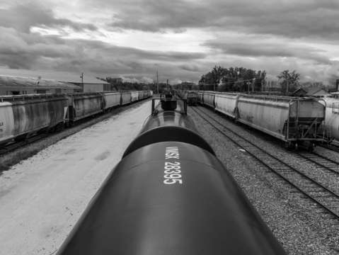 Burlington train yard
