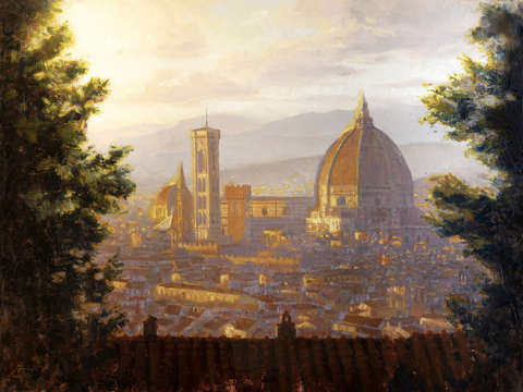 Florence italy the duomo from a distance 2