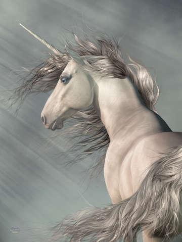 Portrait of a unicorn