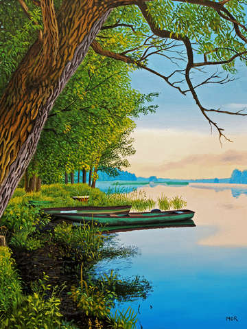 Boats at the river bank