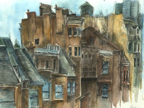 Kenmore square rooftops
