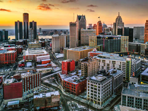 Detroit skyline dji 0745