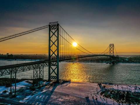 Ambassador bridge dji 0756