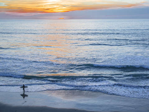 Surf surfer sunset