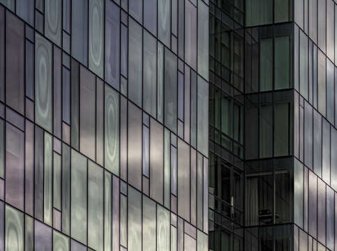 Reflective glass architecture