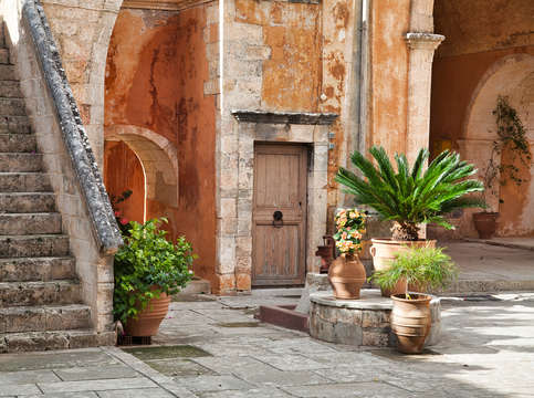Monastery agia triado holy trinity in crete