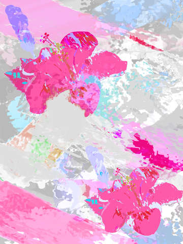 Flower in bloom hot pink 2