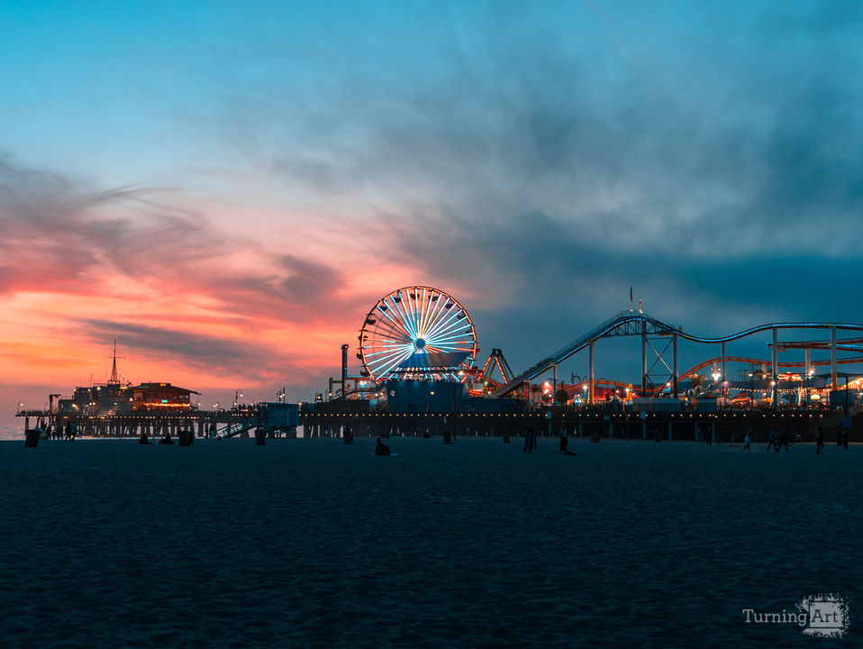 Santa monica sunset