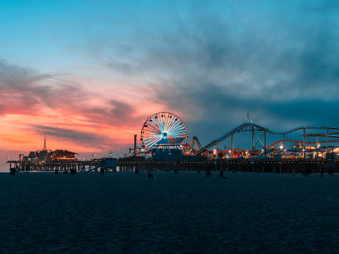 Santa monica sunset