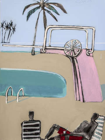 Poolside flirt