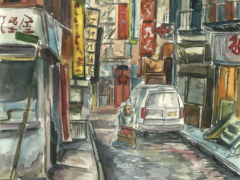 Chinatown alley nyc