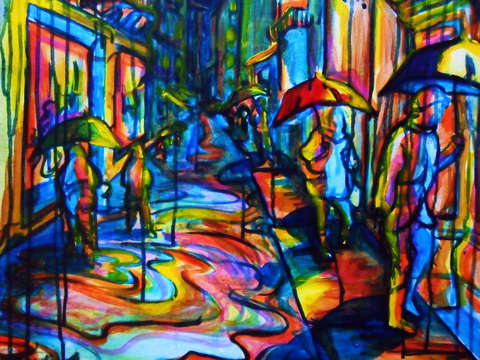 Acqua alta venice italy