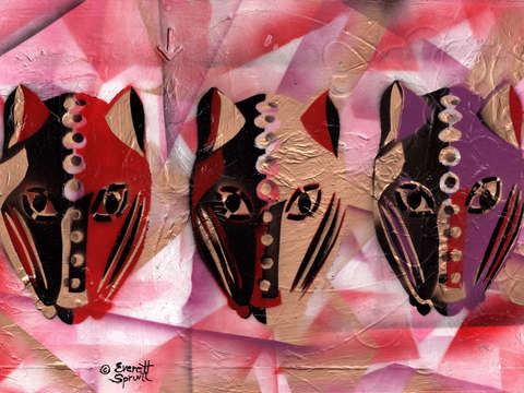 Three leopards