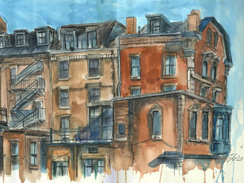 Washington street rooftops south end