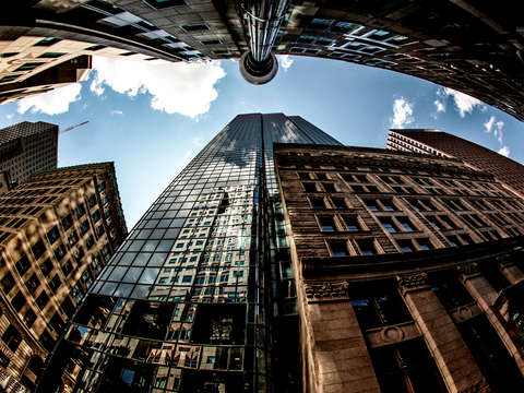Looking up in boston