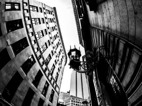 Street lamp in boston