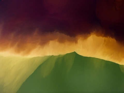 Red clouds