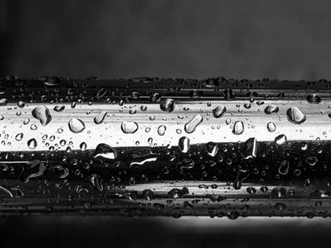 Raindrops on metal 3